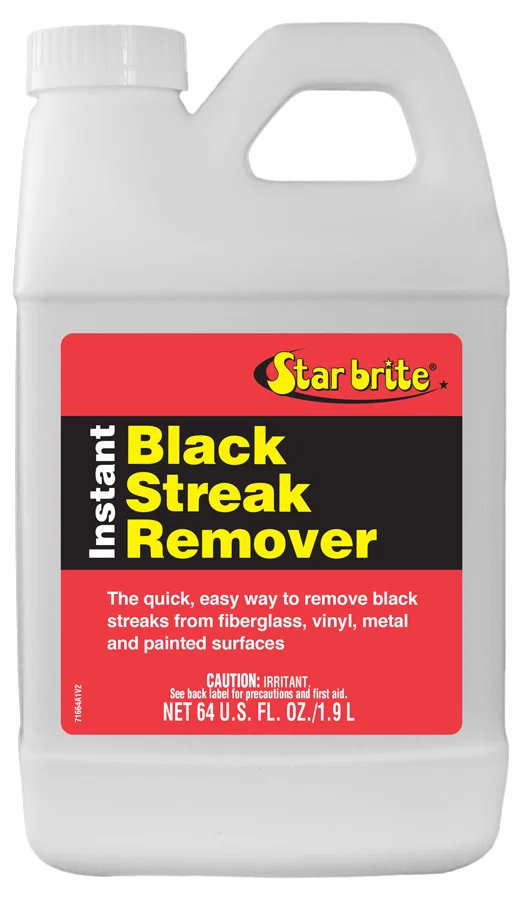 071664 – STAR BRITE Black Streak Remover, Use To Remove Black Streaks Caused By Water Runoff On Fiberglass, Metal And...